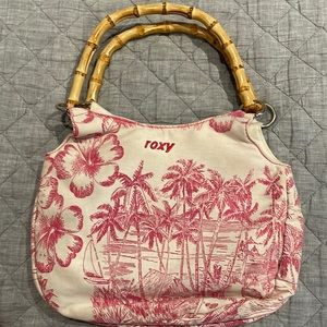 Vintage Roxy Hawaiian Print Handbag